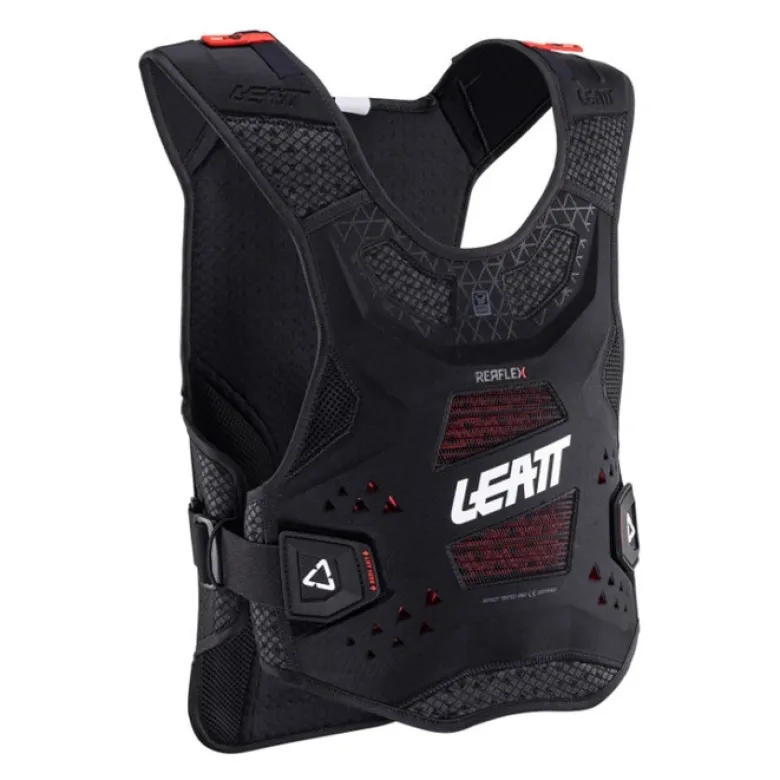 Koszulka z ochraniaczami LEATT REAFLEX BLACK czarny
