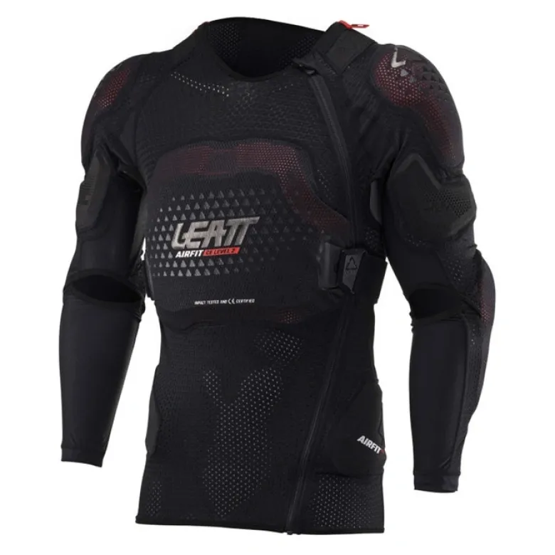 Koszulka z ochraniaczami LEATT 3DF AIRFIT EVO BLACK czarny