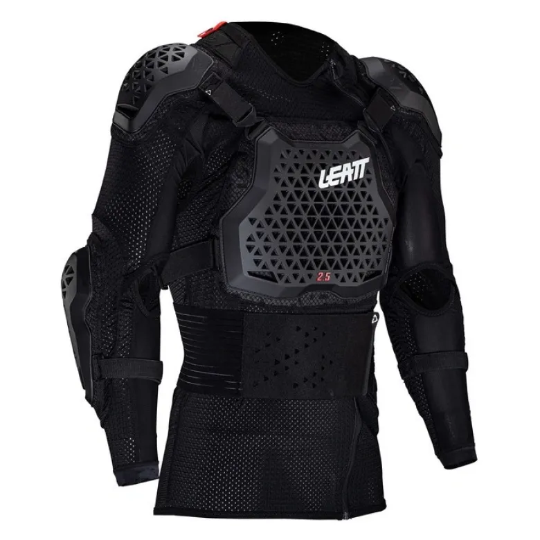 Koszulka z ochraniaczami LEATT 2.5 BLACK czarny