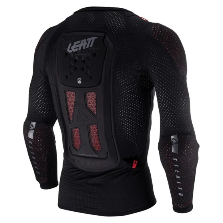 Koszulka z ochraniaczami LEATT REAFLEX STEALTH czarny