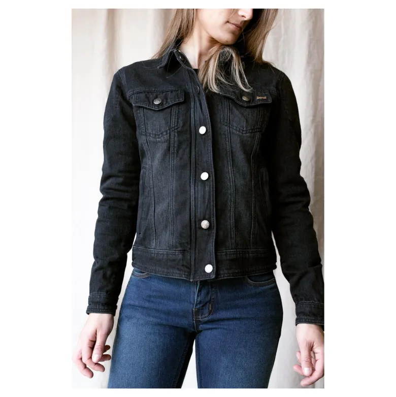 Kurtka jeansowa damska BROGER FLORIDA LADY WASHED BLACK czarny