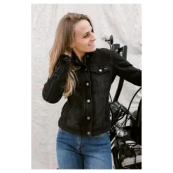 Kurtka jeansowa damska BROGER FLORIDA LADY WASHED BLACK czarny