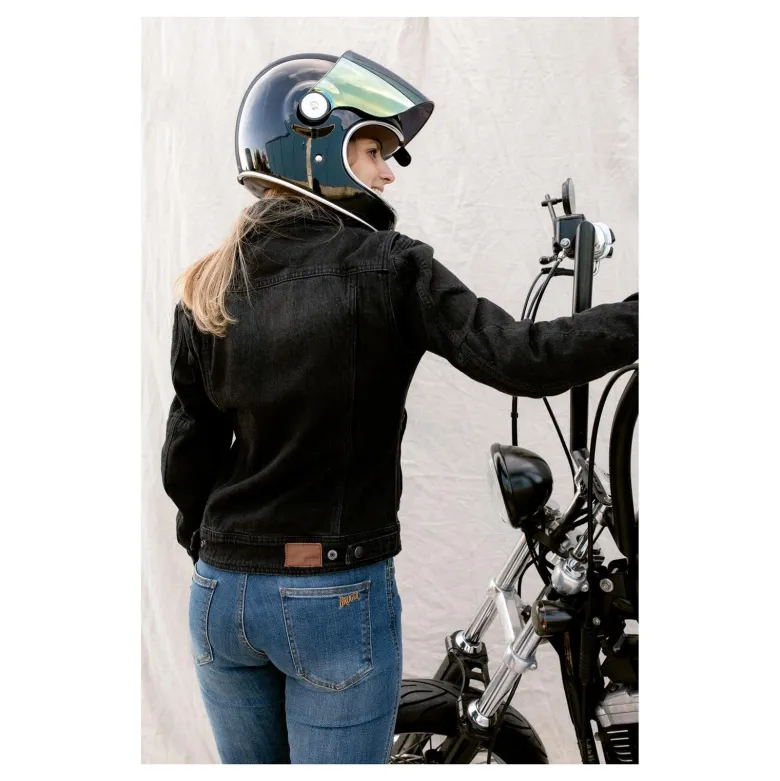 Kurtka jeansowa damska BROGER FLORIDA LADY WASHED BLACK czarny