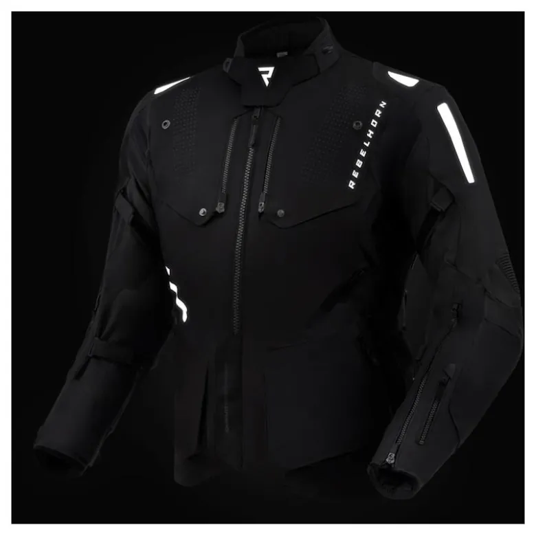 Kurtka motocyklowa tekstylna Rebelhorn Hiker IV czarna