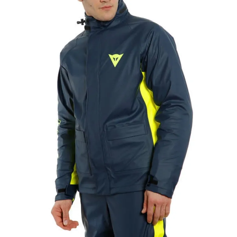 Kurtka przeciwdeszczowa DAINESE STORM 2 niebieski żółty fluo