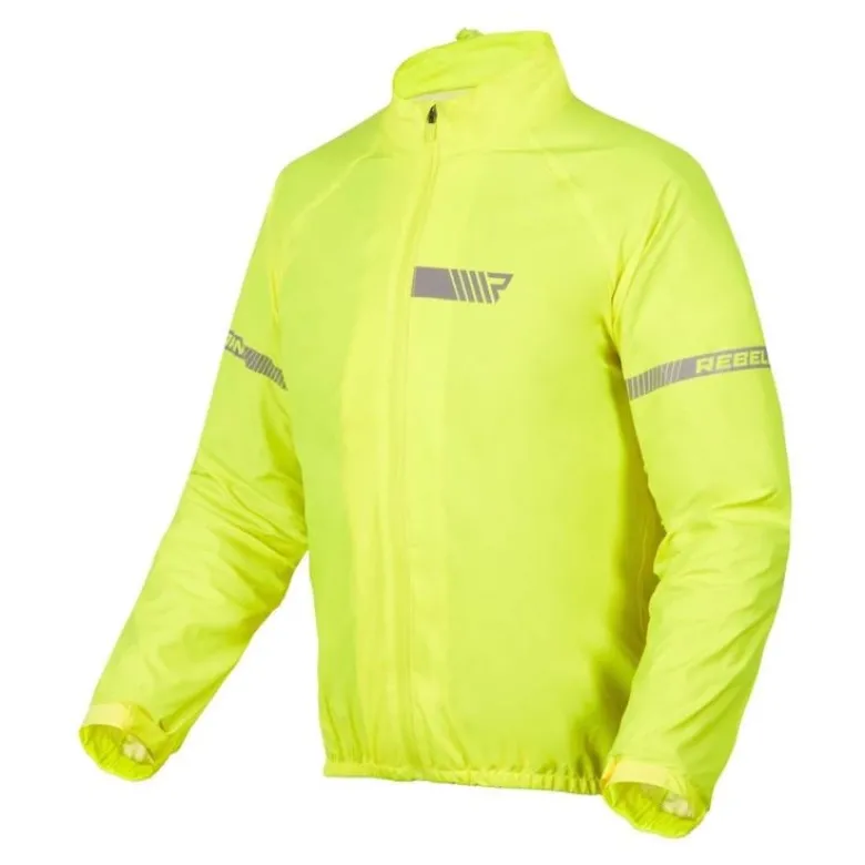 Kurtka przeciwdeszczowa REBELHORN OCEAN FLUO YELLOW żółty fluo