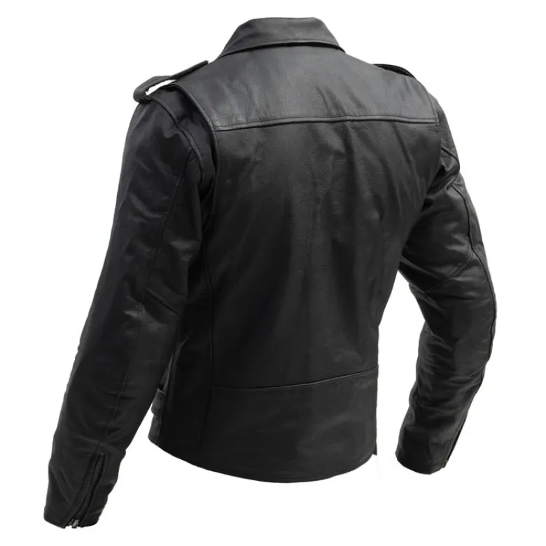 Kurtka skórzana BROGER ROCKER BLACK czarny