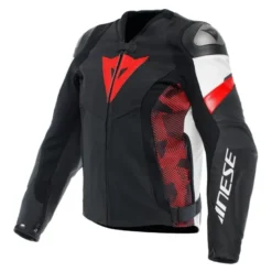 Kurtka skórzana DAINESE AVRO 5 BLACK/RED/WHITE czarny czerwony biały