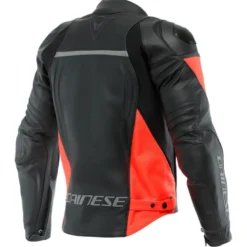 Kurtka skórzana DAINESE RACING 4 BLACK/RED czarny czerwony