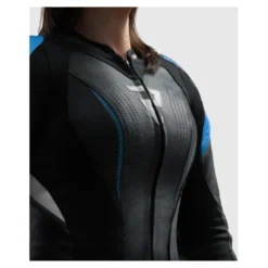 Kurtka skórzana damska REBELHORN DIVA RS BLACK/BLUE czarny niebieski