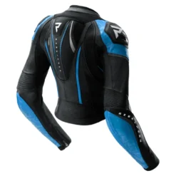 Kurtka skórzana damska REBELHORN DIVA RS BLACK/BLUE czarny niebieski