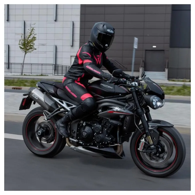 Kurtka skórzana damska REBELHORN REBEL LADY PINK/BLACK różowy czarny