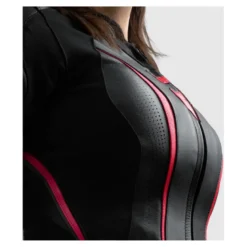 Kurtka skórzana damska REBELHORN DIVA ST BLACK/PINK czarny różowy