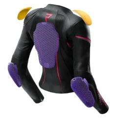 Kurtka skórzana damska REBELHORN DIVA ST BLACK/PINK czarny różowy