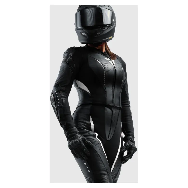 Kurtka skórzana damska REBELHORN DIVA RS BLACK/WHITE czarny biały
