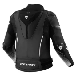 Kurtka skórzana damska REVIT XENA 4 PRO LADY BLACK/WHITE czarny biały