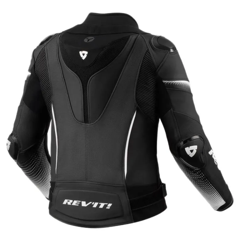 Kurtka skórzana damska REVIT XENA 4 PRO LADY BLACK/WHITE czarny biały
