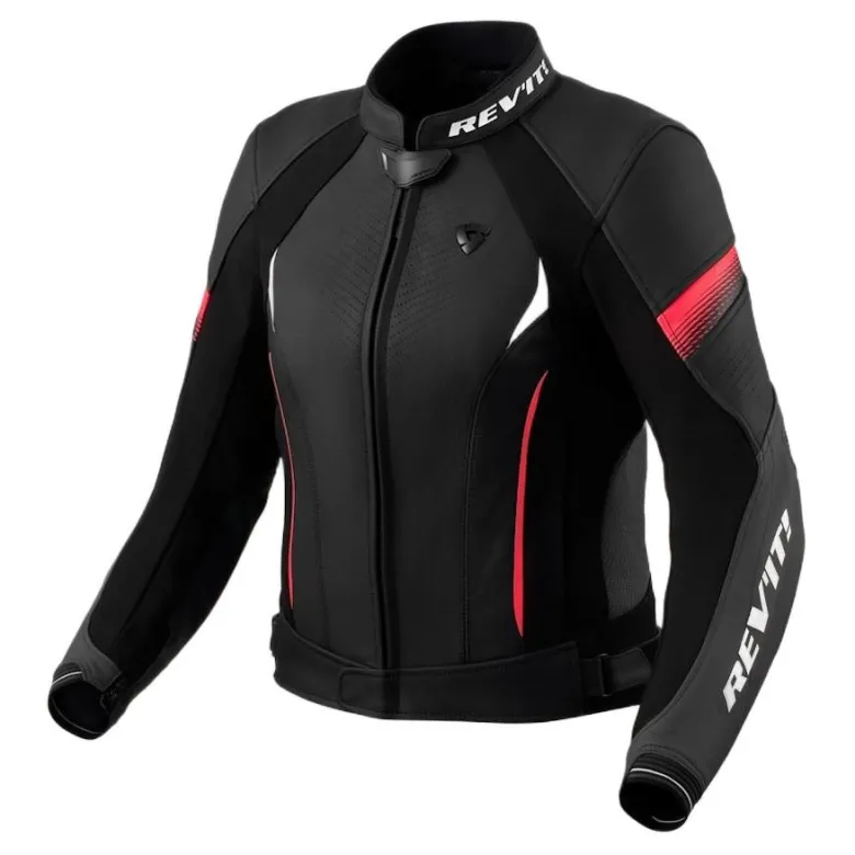 Kurtka skórzana damska REVIT XENA 4 LADY BLACK/PINK czarny różowy