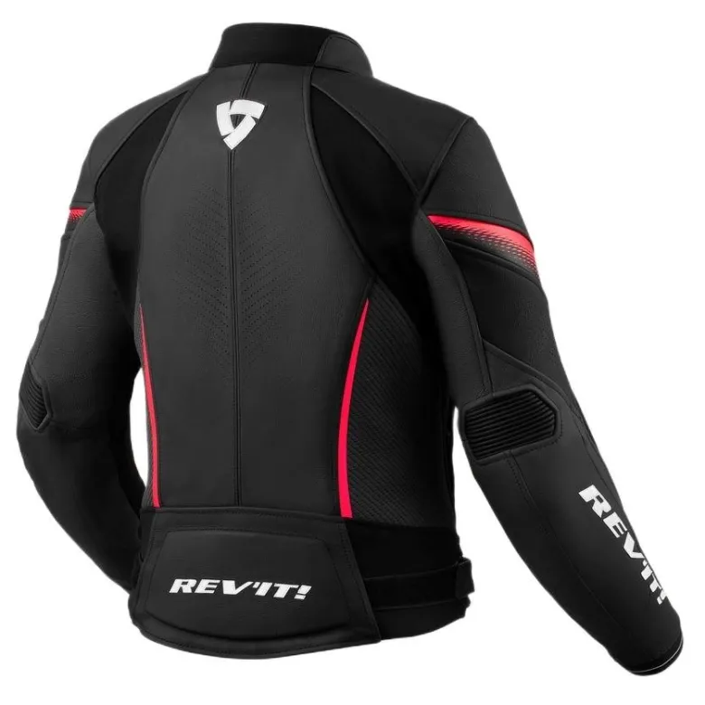 Kurtka skórzana damska REVIT XENA 4 LADY BLACK/PINK czarny różowy