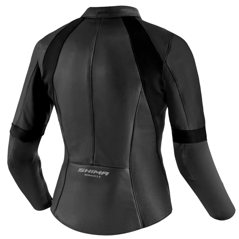 Kurtka skórzana damska SHIMA MONACO 2.0 BLACK czarny