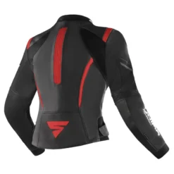 Kurtka skórzana damska SHIMA MIURA 2.0 BLACK/RED czarny czerwony biały