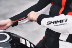 Kurtka skórzana damska SHIMA MIURA 2.0 RED FLUO czarny biały czerwony fluo