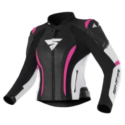 Kurtka skórzana damska SHIMA MIURA 2.0 PINK czarny biały różowy