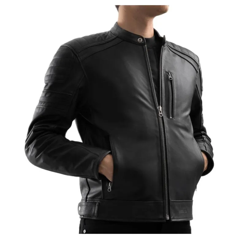 Kurtka skórzana OZONE COLT BLACK czarny