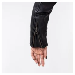 Kurtka skórzana ramoneska damska OZONE RAMONES MODERN LADY MATT BLACK czarny