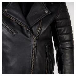 Kurtka skórzana ramoneska damska OZONE RAMONES MODERN LADY MATT BLACK czarny