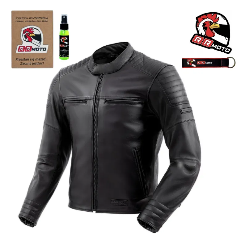 Kurtka skórzana REBELHORN HUNTER II BLACK czarny