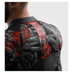 Kurtka skórzana REBELHORN VANDAL 2 Cruze BLACK/DARK GREY/RED czarny szary czerwony