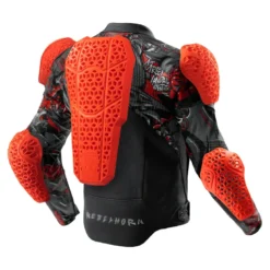 Kurtka skórzana REBELHORN VANDAL 2 Cruze BLACK/DARK GREY/RED czarny szary czerwony
