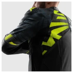 Kurtka skórzana REBELHORN VANDAL 2 BLACK/GREY/FLUO YELLOW czarny szary żółty fluo