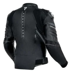 Kurtka skórzana REBELHORN VELOCE BLACK/WHITE czarny biały
