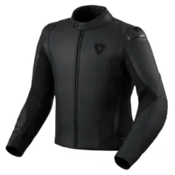 Kurtka skórzana REVIT QUADRATIC BLACK czarny