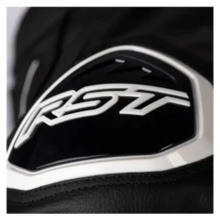 Kurtka skórzana RST S1 CE BLACK/BLACK/WHITE czarny biały
