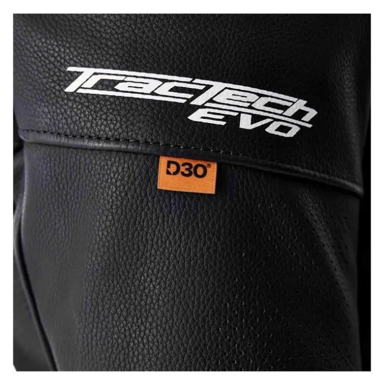 Kurtka skórzana RST TRACTECH EVO D3O BLACK/WHITE czarny biały