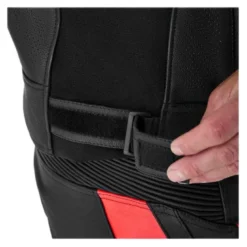 Kurtka skórzana RST TRACTECH EVO D3O BLACK/FLUO RED czarny czerwony fluo