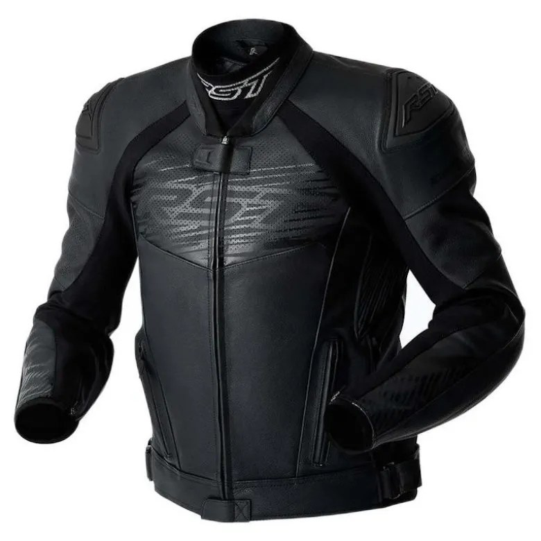 Kurtka skórzana RST TRACTECH EVO D3O BLACK/BLACK/BLACK czarny