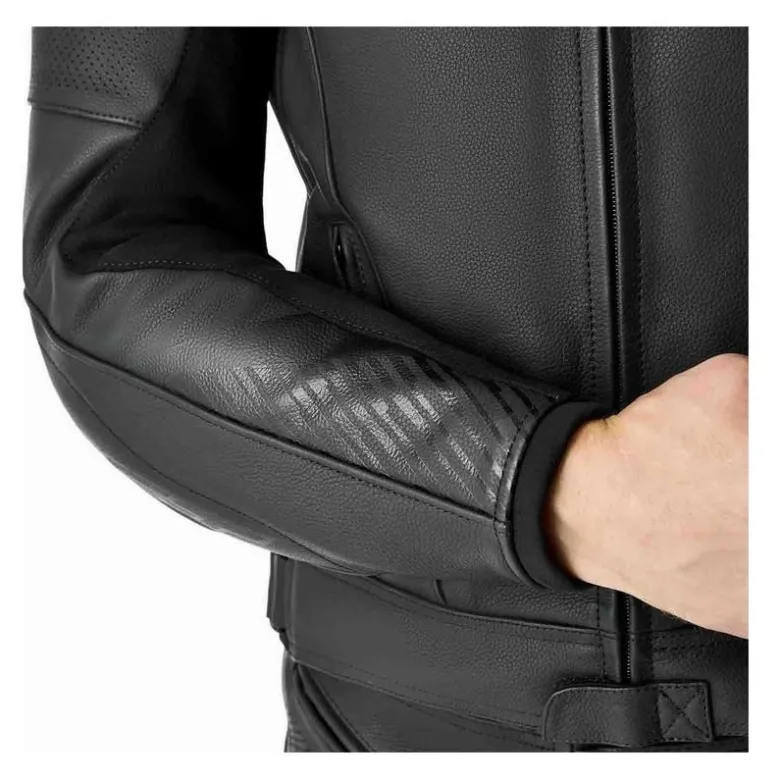 Kurtka skórzana RST TRACTECH EVO D3O BLACK/BLACK/BLACK czarny
