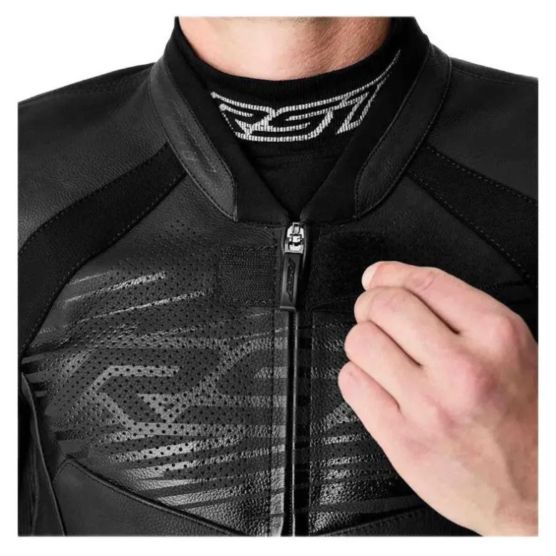 Kurtka skórzana RST TRACTECH EVO D3O BLACK/BLACK/BLACK czarny