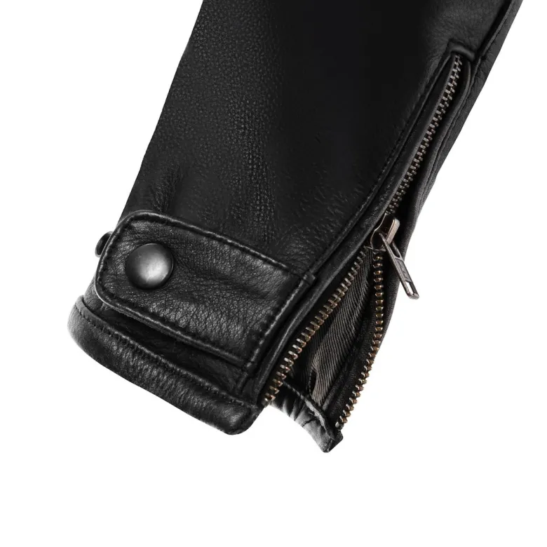 Kurtka skórzana SECA WANTED II PERFORATED BLACK czarny