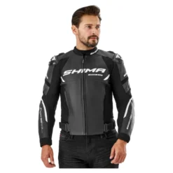Kurtka skórzana SHIMA BANDIT 2.0 BLACK czarny