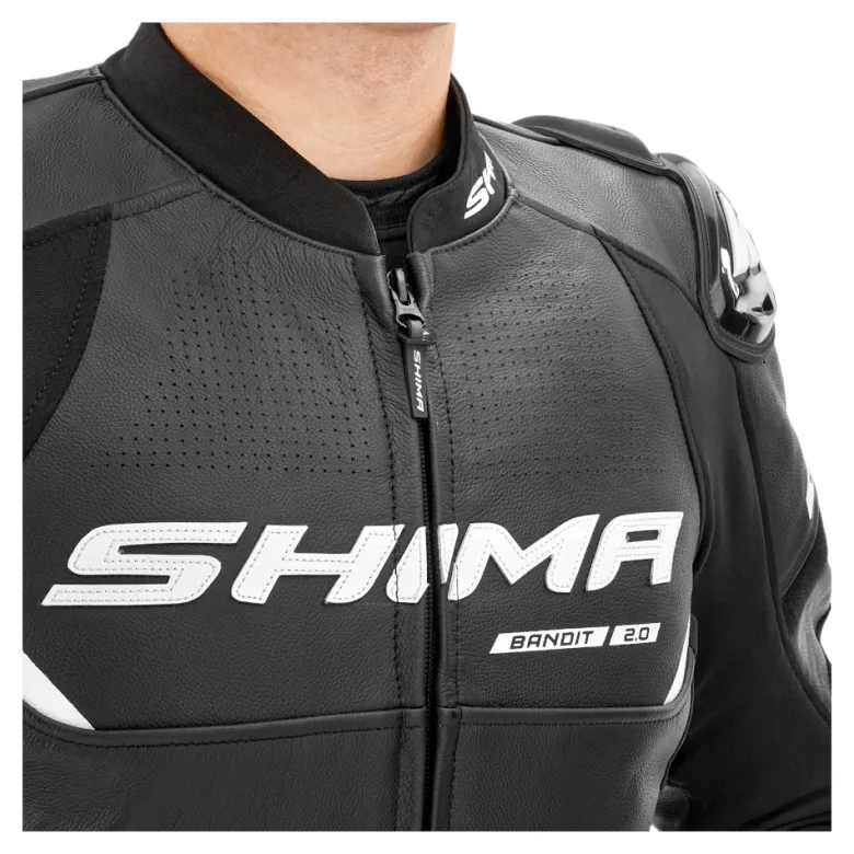 Kurtka skórzana SHIMA BANDIT 2.0 BLACK czarny