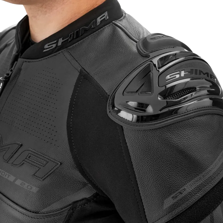 Kurtka skórzana SHIMA BANDIT 2.0 BLACK/BLACK czarny