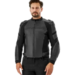 Kurtka skórzana SHIMA BANDIT 2.0 BLACK/BLACK czarny