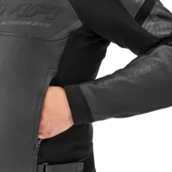 Kurtka skórzana SHIMA BANDIT 2.0 BLACK/BLACK czarny