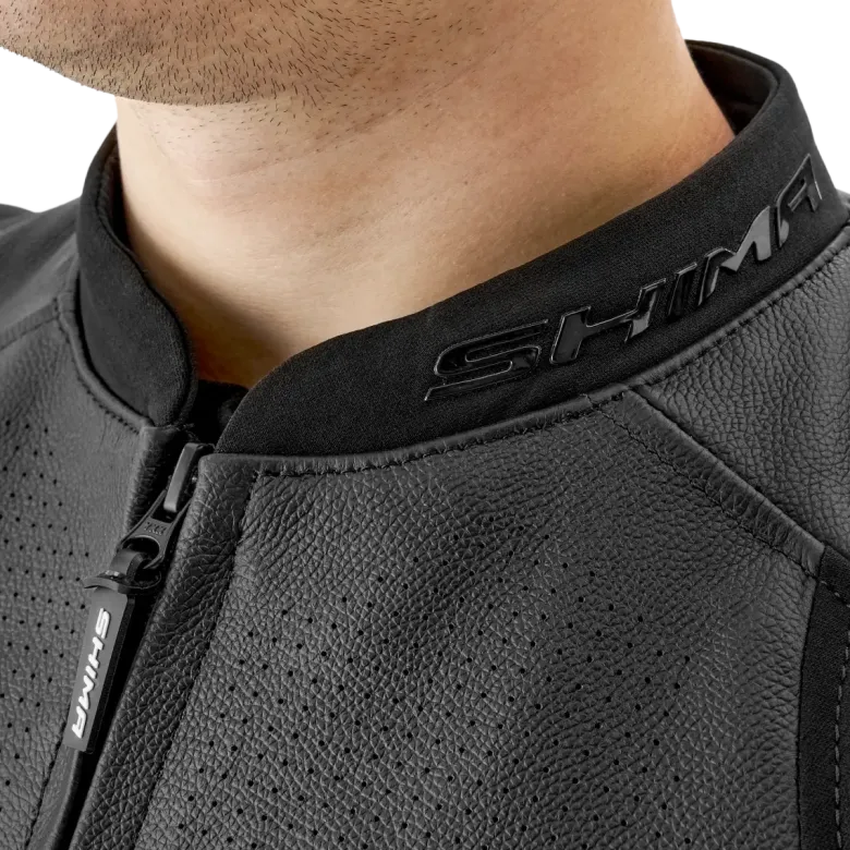 Kurtka skórzana SHIMA BANDIT 2.0 BLACK/BLACK czarny