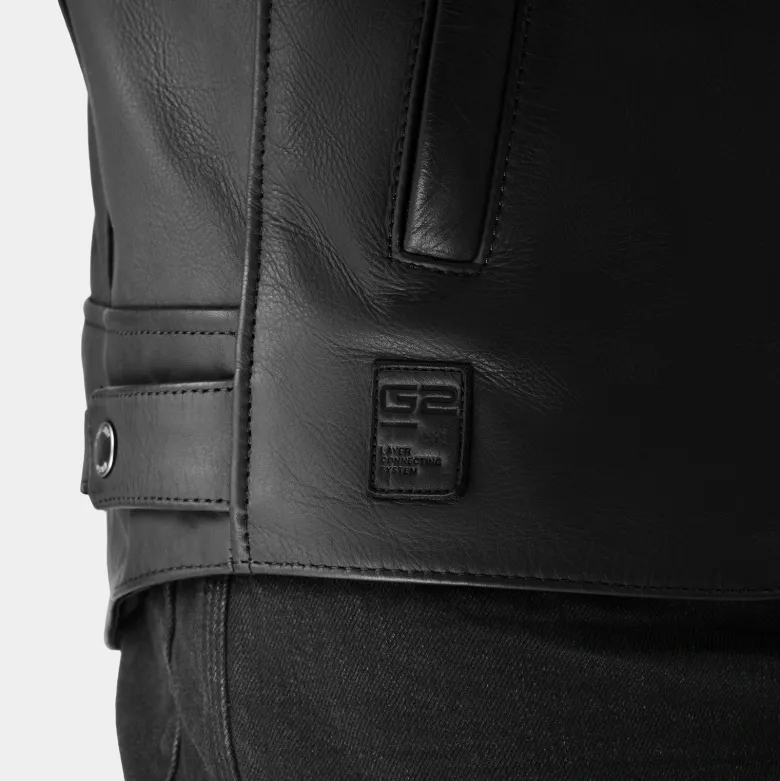 Kurtka skórzana SHIMA HUNTER 3.0 BLACK czarny